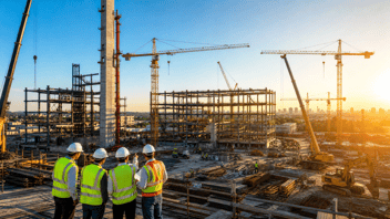 Construction Team Reviews Financials