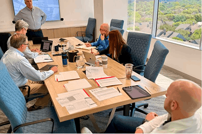 Civil CFO Fractional CFO team reviews heavy civil construction client financials